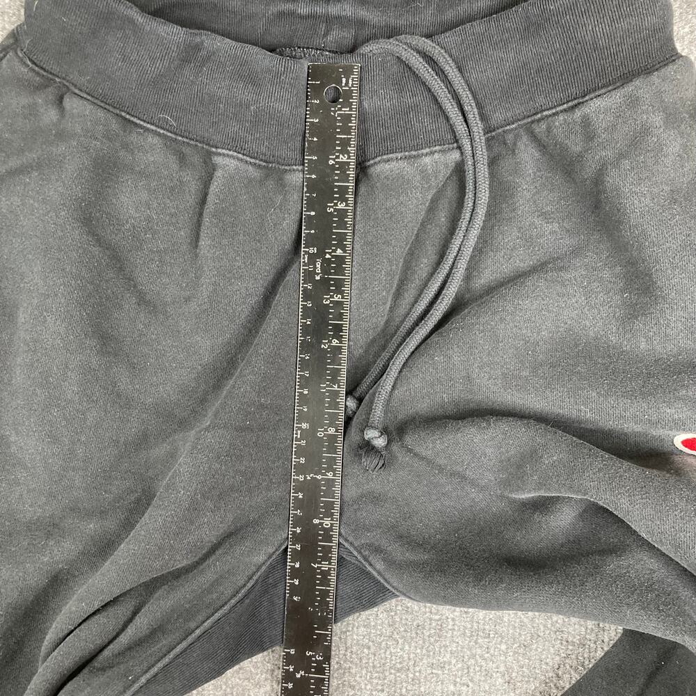 Champion‎ Reverse Weave Sweatpants Mens Size M Black Jogger Drawstring - Picture 4 of 10